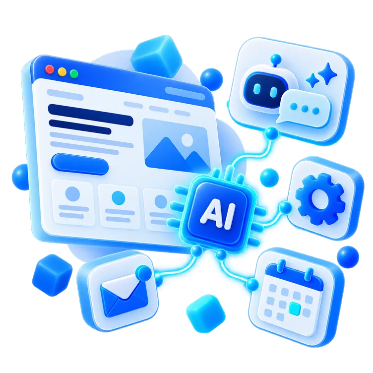 AI chatbots and automation for business websites by CoderBeam