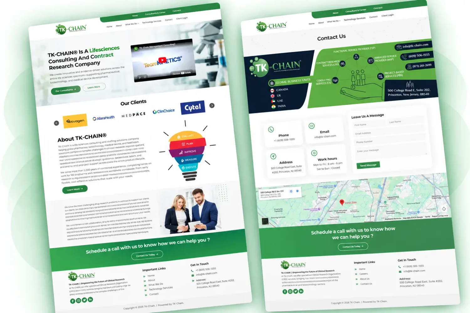 TK-CHAIN website designed by CoderBeam